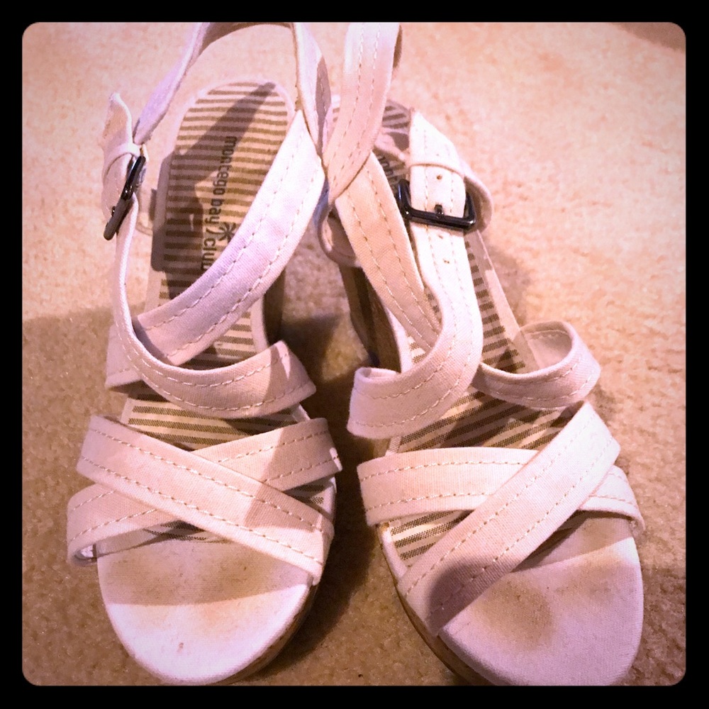 Montego Bay club wedges white size 7